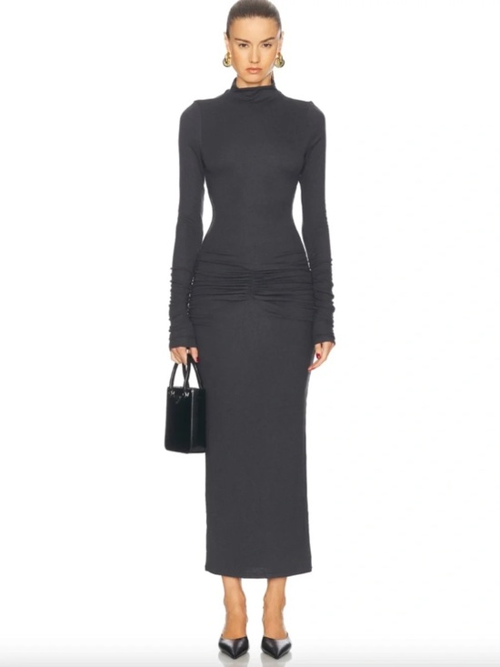 SER.O.YA Dresses & Skirts - NWT SER.O.YA Mock Neck Long Dress - Color Grey in Size Small